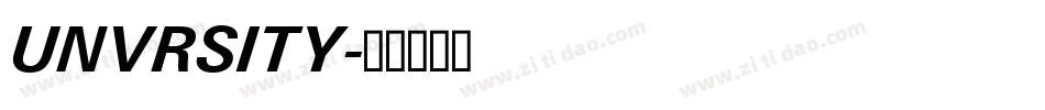UNVRSITY字体转换