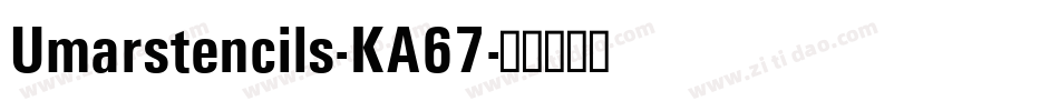 Umarstencils-KA67字体转换