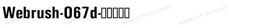 Webrush-O67d字体转换