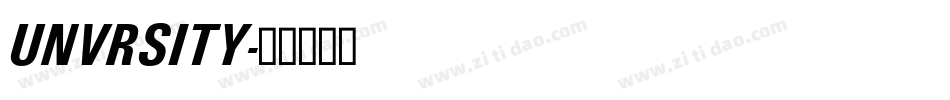 UNVRSITY字体转换