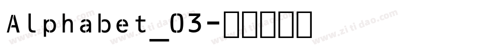 Alphabet_03字体转换