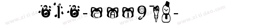 英文字体616-CAI978字体转换