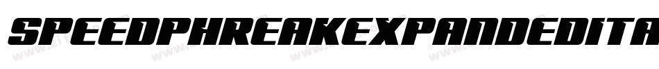 SpeedPhreakExpandedItalic-nRAnP字体转换