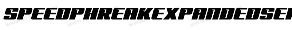 SpeedPhreakExpandedSemiital-1Gj9g字体转换