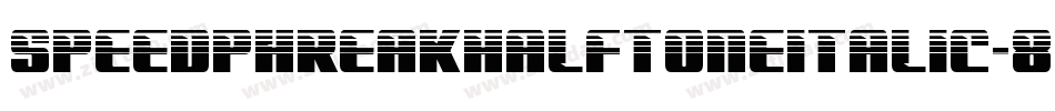 SpeedPhreakHalftoneItalic-8MOR0字体转换