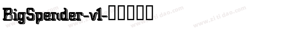 BigSpender-v1字体转换