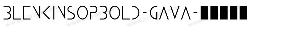 Blenkinsopbold-GAva字体转换