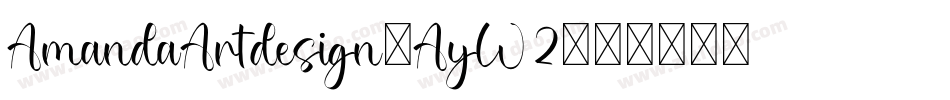 AmandaArtdesign-AyW2字体转换