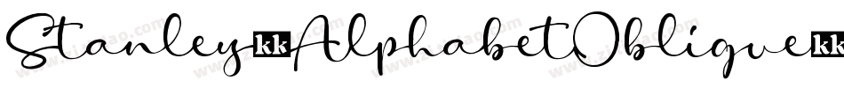 Stanley-AlphabetOblique字体转换