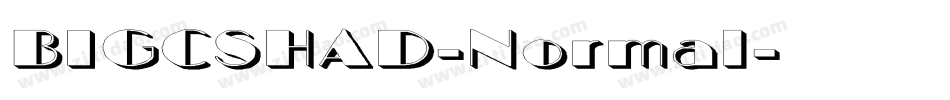 BIGCSHAD-Normal字体转换