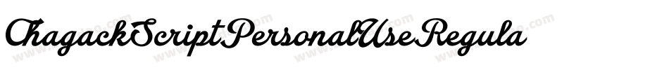 ChagackScriptPersonalUseRegular-oWBx字体转换 ChagackScriptPersonalUseRegular-oWBx字体转换