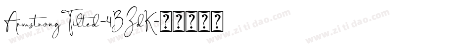 ArmstrongTilted-4BZdK字体转换