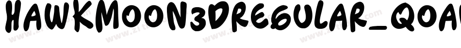 Hawkmoon3DRegular-qOad字体转换