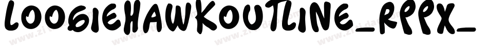 LoogieHawkOutline-rpPx字体转换