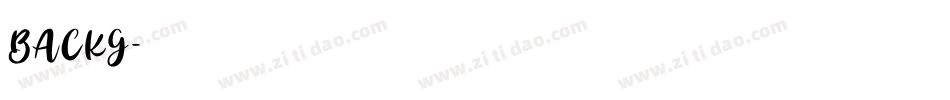 BACKG字体转换