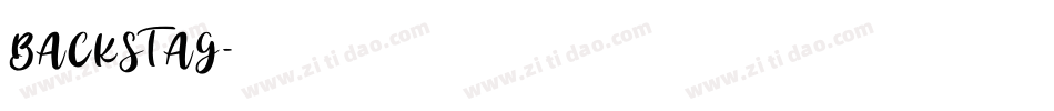 BACKSTAG字体转换