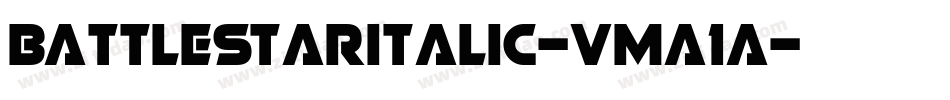 BattleStarItalic-vmA1A字体转换