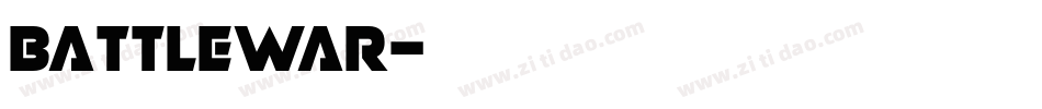 BattleWar字体转换