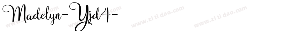 Madelyn-Yjd4字体转换