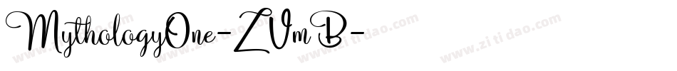 MythologyOne-ZVmB字体转换