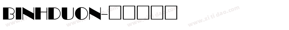 BINHDUON字体转换