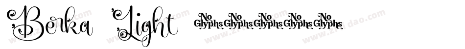 Berka-Light字体转换