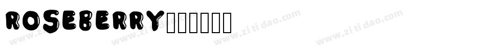 ROSEBERRY字体转换