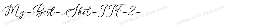 My-Best-Shot-TTF-2字体转换