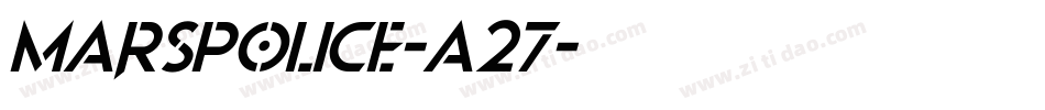 MarsPolice-A27字体转换