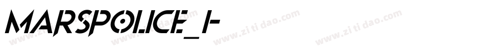 marspolice_i字体转换