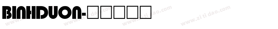 BINHDUON字体转换