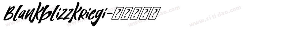 Blankblizzkriegi字体转换