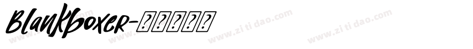 Blankboxer字体转换