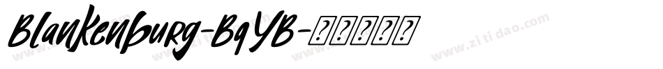 Blankenburg-BqYB字体转换