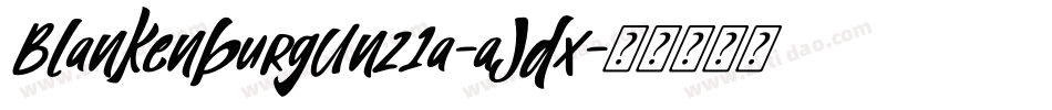 BlankenburgUnz1a-aJdx字体转换