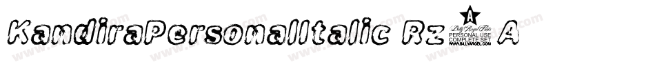 KandiraPersonalItalic-Rz7A字体转换