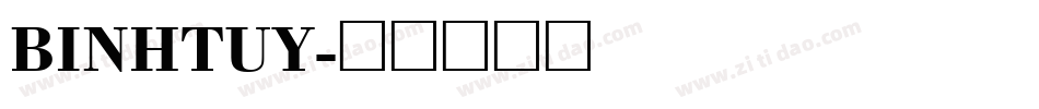 BINHTUY字体转换