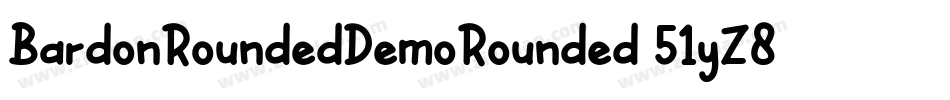 BardonRoundedDemoRounded-51yZ8字体转换