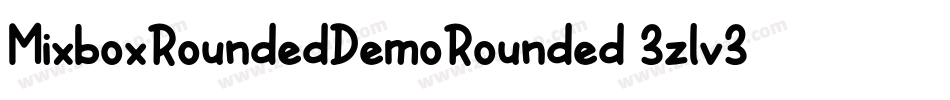 MixboxRoundedDemoRounded-3zlv3字体转换