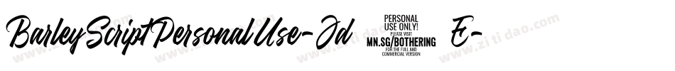 BarleyScriptPersonalUse-Jd3E字体转换