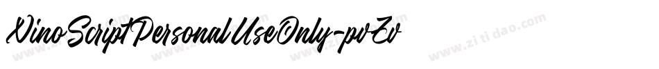 NinoScriptPersonalUseOnly-pvZv字体转换