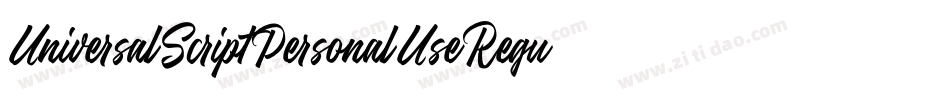 UniversalScriptPersonalUseRegular-zKMX字体转换 UniversalScriptPersonalUseRegular-zKMX字体转换