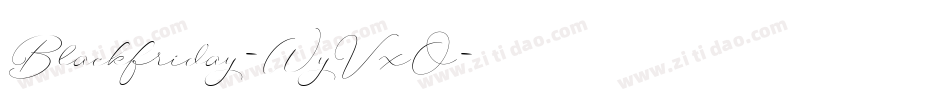 Blackfriday-WyVxO字体转换 Blackfriday-WyVxO字体转换