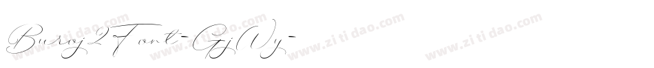 Buroj2Font-GjWy字体转换