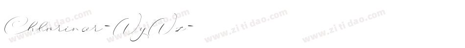 Chlorinar-WyWz字体转换 Chlorinar-WyWz字体转换
