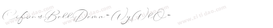 CifansBellDemo-WyWlO字体转换