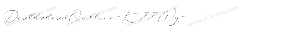 DeathsheadOutline-K77Wy字体转换