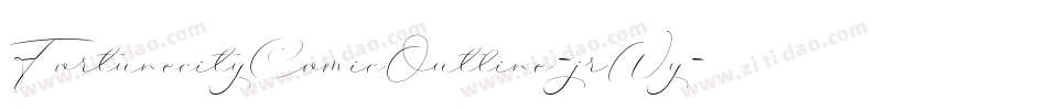 FortunecityComicOutline-jrWy字体转换