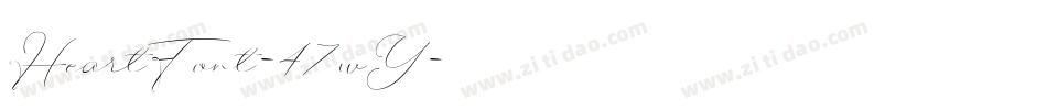 HeartFont-47wY字体转换