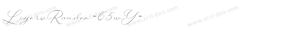LigeraRouden-65wY字体转换